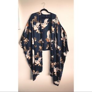 Print Cape Cardigan